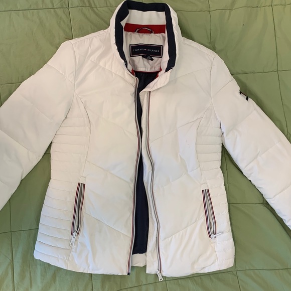Tommy Hilfiger Jackets & Blazers - Tommy Hilfiger White Puffy Coat Small/S